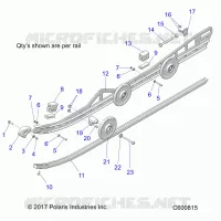 SUSPENSION, RAIL, LH/RH