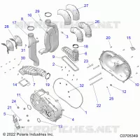 TRASMISSIONE, CLUTCH COVER AND DUCTING