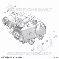 MOTORE, MOTORE AND TRANSMSSION MOUNTING