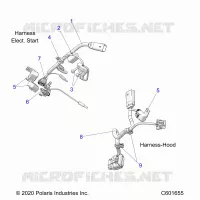 ELETTRICO, WIRE HARNESS, HOOD, ELEC. START