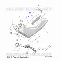 SISTEMA DI ALIMENTAZIONE CARBURANTE, FUEL TANK ASM.