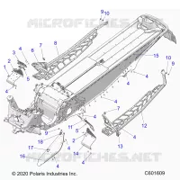 CHASSIS, PROTEZIONE FRIZIONE, FOOTRESTS, AND RUNNINGBOARDS