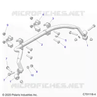 SUSPENSION, REAR BARRA DI STABILIZZAZIONE