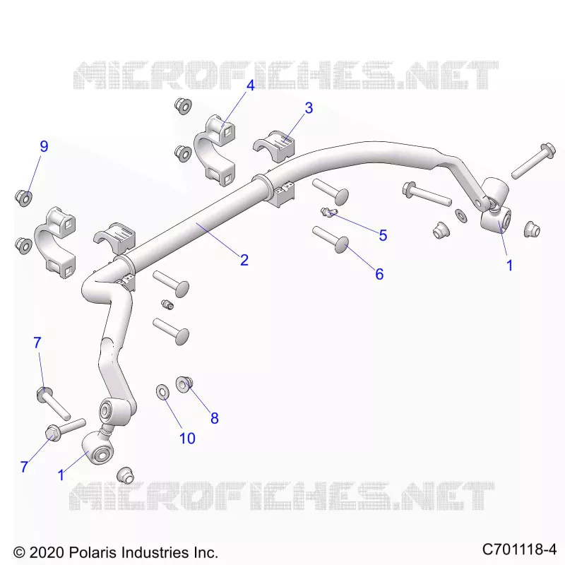 SUSPENSION, REAR BARRA DI STABILIZZAZIONE