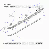 SUSPENSION, 165" RAIL BEAM MOUNTING