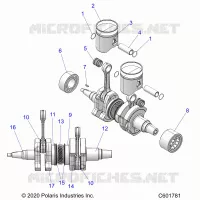 ENGINE, PISTON AND ALBERO MOTORE