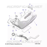 SISTEMA DI ALIMENTAZIONE CARBURANTE, FUEL TANK ASM.