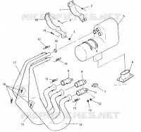 IMPIANTO DI SCARICO Storm 0965782, Storm SKS 0965582, Euro Storm E965782, Euro S (4931593159C012)