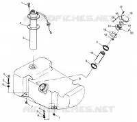CARBURANTE TANK SL 700 B974071, Intl. SL 700 I974071, SL 700 Deluxe B974072 and I (4940874087A010)