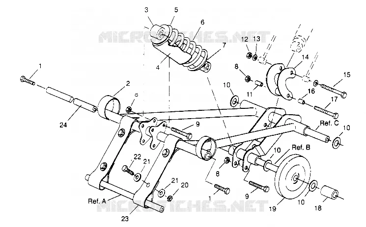ANTERIORE COPPIA ARM 500 CARB 0952764 (4929192919B011)