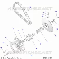 TRASMISSIONE, SECONDARY CLUTCH/BELT
