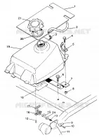 MONTAGGIO SERBATOIO CARBURANTE 6X6 250 W938727 (4924092409008A)