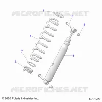 SUSPENSION, SHOCK ANTERIORE MOUNTING