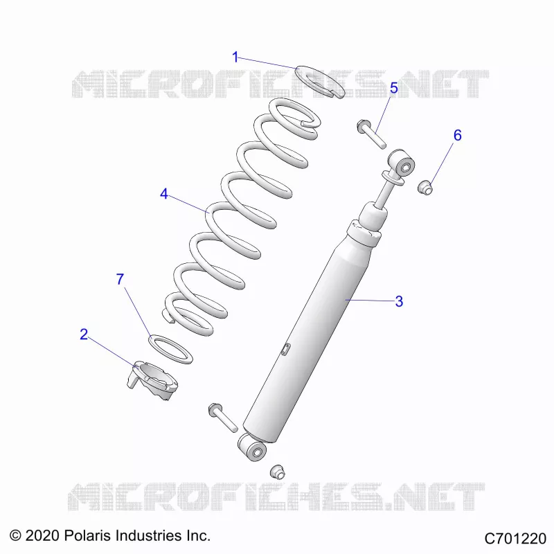 SUSPENSION, SHOCK ANTERIORE MOUNTING