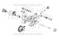 SWING ARM/REAR SCATOLA INGRANAGGI MONTAGGIO