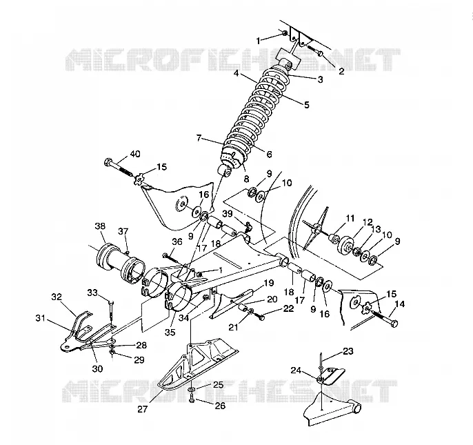 SWING ARM   SHOCK SPORTSMAN 4X4 / W938039 (4926382638023A)