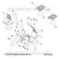 CHASSIS, CLUTCH GUARD AND POGGIAPIEDIS