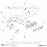 ENGINE, IMPIANTO DI SCARICO, HEADPIPE AND RELATED