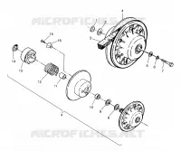 FRIZIONE DRIVEN ASSEMBLY Scrambler W957840 (4927252725C002)