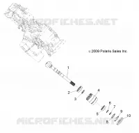 TRASMISSIONE, PRINCIPALE SCATOLA INGRANAGGI OUTPUT SHAFT