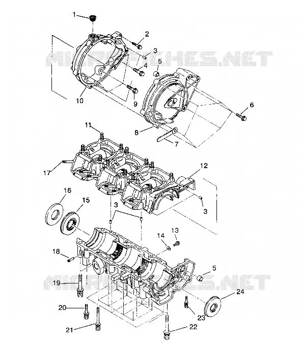 CARTER ASSEMBLY SL 750 B944070 (4927012701023A)
