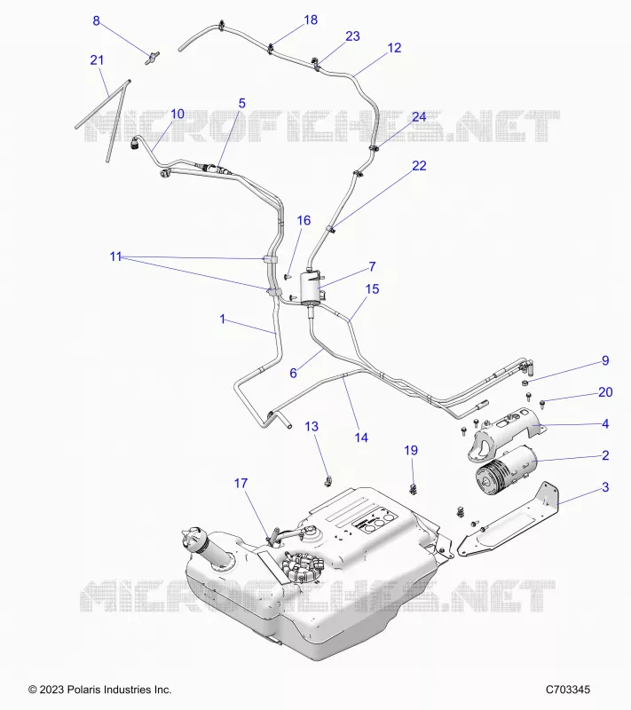SISTEMA DI ALIMENTAZIONE CARBURANTE, LINES, EVAP