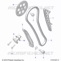 CAM CATENA AND TENSIONER
