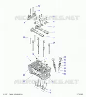 ENGINE, TESTA CILINDRO AND VALVES
