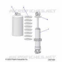 SUSPENSION, SHOCK ANTERIORE TRACK