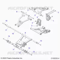 SOSPENSIONE POSTERIORE CONTROL ARM, MOUNTING