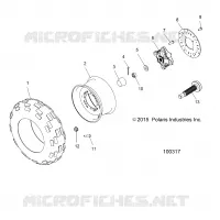 RUOTAS, FRONT TIRE AND BRAKE DISC