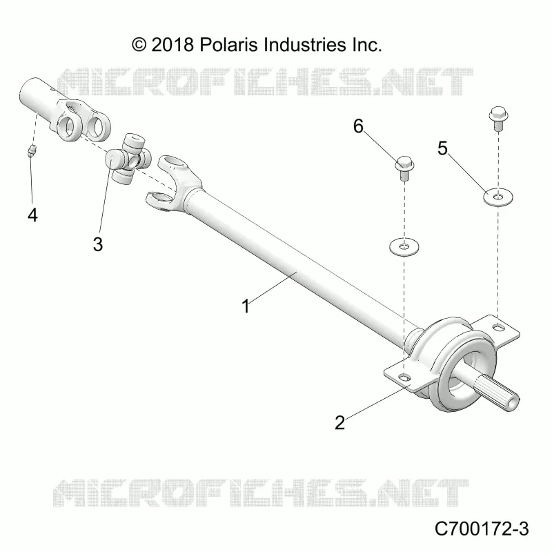 TRASMISSIONE, MID PROP SHAFT