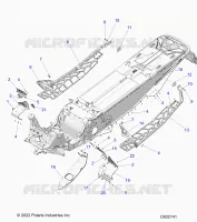 CHASSIS, PROTEZIONE FRIZIONE, FOOTRESTS, AND RUNNINGBOARDS