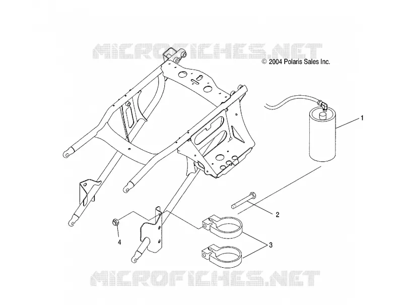 AMMORTIZZATORE POSTERIORE RESERVOIR MOUNTING