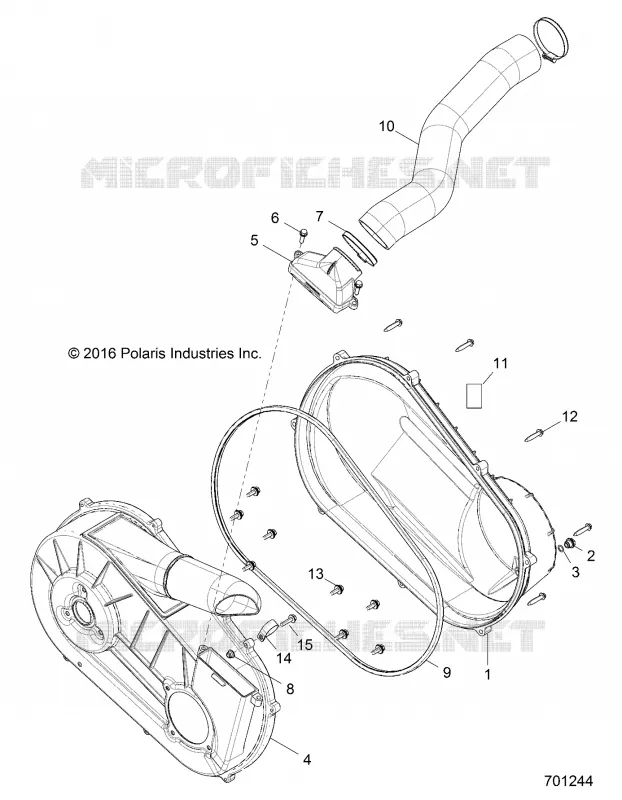 DRIVE TRAIN, COPERCHIO FRIZIONE AND DUCTING