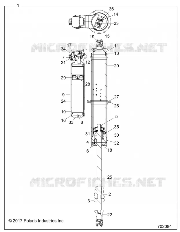 SUSPENSION, AMMORTIZZATORE POSTERIORE