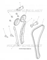 CAM CATENA AND TENSIONER