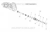 TRASMISSIONE, SCATOLA DEGLI INGRANAGGI FRONT OUTPUT SHAFT