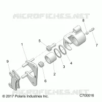 FRENO POSTERIORE CALIPER