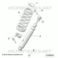 SUSPENSION, SHOCK ANTERIORE MOUNTING