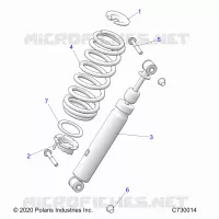 SUSPENSION, SHOCK ANTERIORE MOUNTING