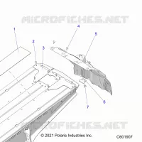 TELAIO, REAR CLOSEOFF AND SNOWFLAP