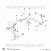 SUSPENSION, FRONT BARRA DI STABILIZZAZIONE