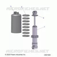 SUSPENSION, SHOCK ANTERIORE TRACK (7045494)