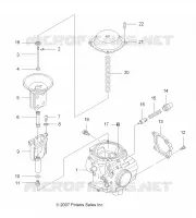 MOTORE, CARBURATORE, UPPER