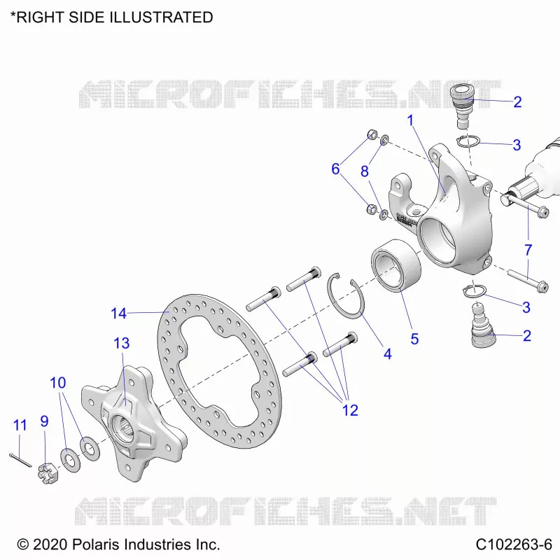 SOSPENSIONI ANTERIORI HUB, KNUCKLE AND BRAKE DISC