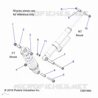 SUSPENSION, SHOCK MONTAGGIO, REAR SUSP.