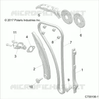 CAM CATENA AND TENSIONER
