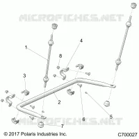 SUSPENSION, POSTERIORE STRUT STABILIZZATORE