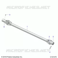 TRASMISSIONE, PROP SHAFT, FRONT